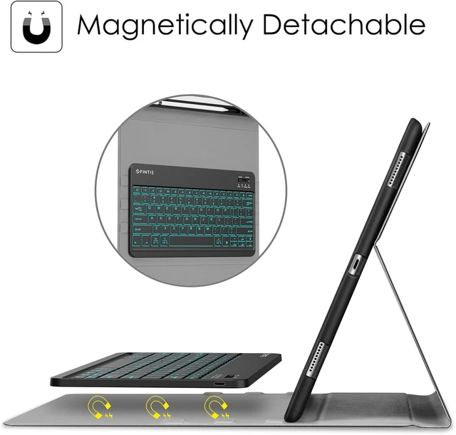 Alt view image 3 of 7 - Fintie Keyboard Case for iPad Pro 12.9-inch (2015/2017 Model, 1st/2nd Gen)
