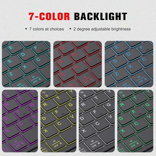 Alt view image 4 of 7 - Fintie Keyboard Case for iPad Pro 12.9-inch (2015/2017 Model, 1st/2nd Gen)