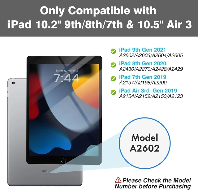 Alt view image 2 of 7 - OYEEICE Keyboard Case for iPad 9th/8th/7th Gen 10.2 Inch