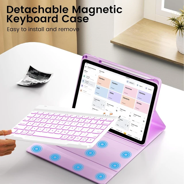 Alt view image 7 of 7 - OYEEICE Keyboard Case for iPad 9th/8th/7th Gen 10.2 Inch