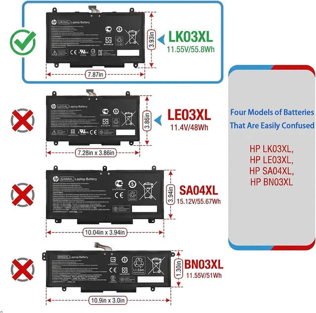 Alt view image 4 of 7 - LK03XL L09281-855 916814-855 Battery for HP Envy X360 15M-CN0XXX 17M-AE0XX
