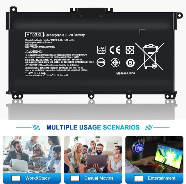 Alt view image 7 of 7 - TSKYBEAR HTO3XL Laptop L11119-855 HT03XL Battery Compatible with HP Pavilion 14 15 17 15-CS 15-DA 15-DB Series 15-DA0012DX 14-CE0068ST 15-CS3073CL 15-CS3153CL 15-CS2064ST 15-DA0014DX HT03041XL