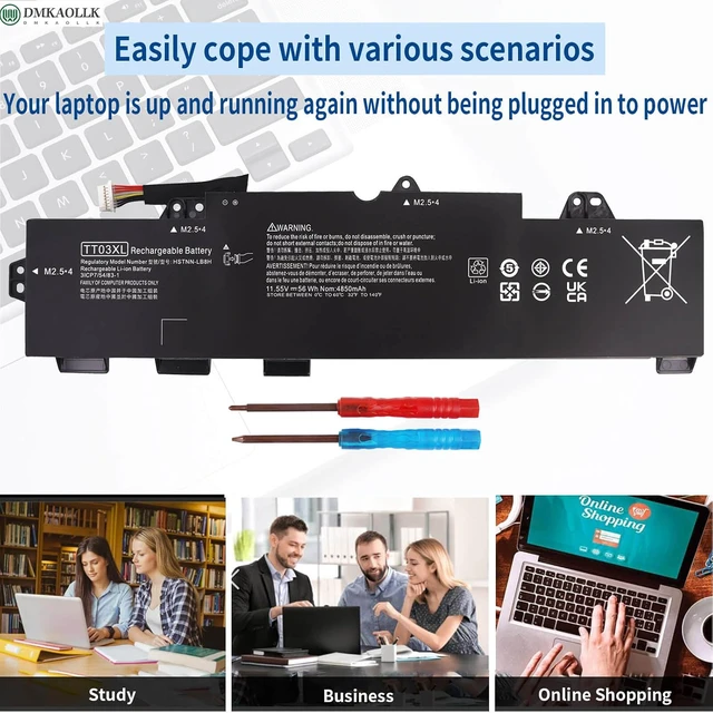 Alt view image 5 of 7 - TT03XL 932824-421 Battery for HP EliteBook 850 G5,755, EliteBook 850 G6