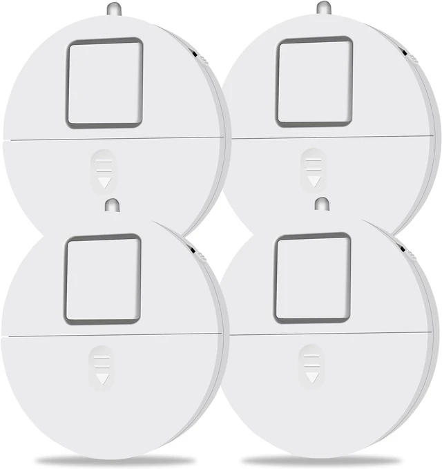 Main image of Window Alarm System 4-Pack - Ultra-Loud 120dB Alarms with Advanced Vibration Sensors - Window Security Alarms for Glass Break Detection - Features Low Battery LED Indicator