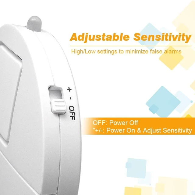 Alt view image 3 of 7 - Window Alarm System 4-Pack - Ultra-Loud 120dB Alarms with Advanced Vibration Sensors - Window Security Alarms for Glass Break Detection - Features Low Battery LED Indicator