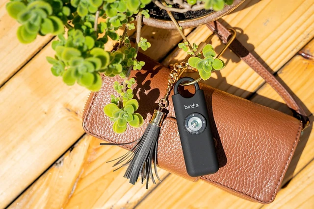Alt view image 7 of 7 - Shes BirdieThe Original Personal Safety Alarm for Women by WomenLoud Siren, Strobe Light and Key Chain in a Variety of Colors (Charcoal)