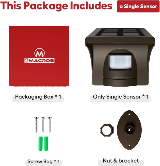 Alt view image 2 of 7 - eMACROS Solar Sensor ONLY (Base Not Included) - Not for Pre-2022 Versions