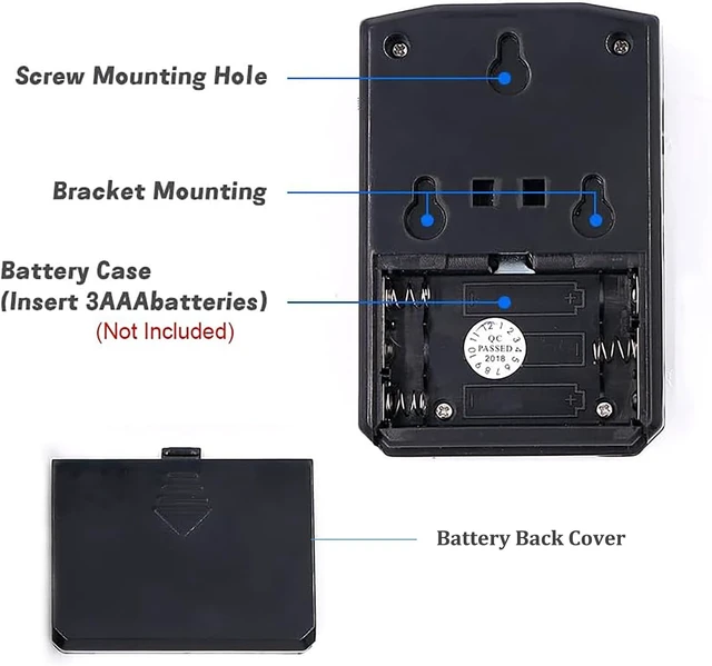 Alt view image 4 of 7 - PIR Motion Sensor Activated Sound Player Speaker with USB Cable, Download Your own MP3 Audio Files to Play Speech, Music or Sound Effects (Black)