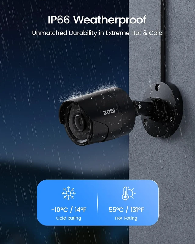 Alt view image 4 of 7 - ZOSI 3K Lite Wired Security Camera System Outdoor, 4 X 2MP Cameras, NO HDD