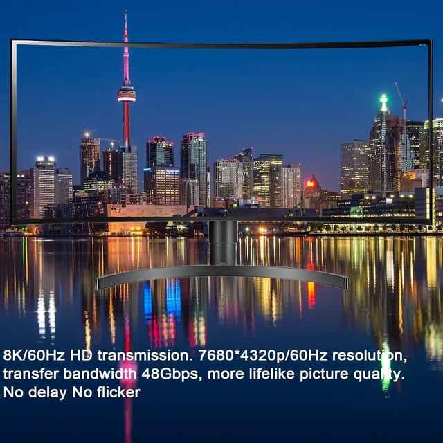 Alt view image 7 of 7 - KAGO 8K@60Hz HDMI 2.1 Switch 4 Port Selector Box with Remote