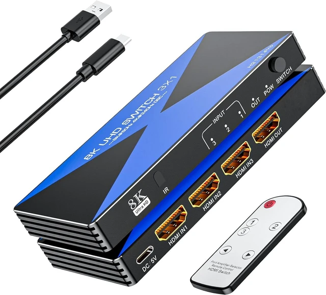 Main image of 8K@60Hz 4K@240Hz ALYYDBG HDMI 2.1 Switch 3 in 1 Out Support 3D HDR10+ VRR