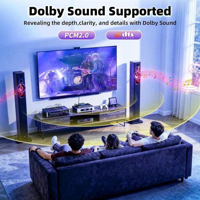 Alt view image 5 of 6 - 8K@60Hz 4K@240Hz ALYYDBG HDMI 2.1 Switch 3 in 1 Out Support 3D HDR10+ VRR