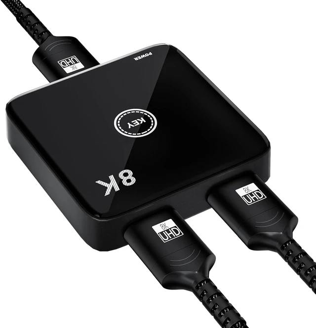 Main image of HDMI 2.1 Switch 2 in 1 Out 8K@60Hz, 4K@144Hz, Bi-Directional, Touch Control, VRR, Dynamic HDR, HDCP 2.3, 48Gbps, Zero Lag for PS5/Xbox Series X/Apple TV 8K/Roku Ultra/Fire Stick 8K Max