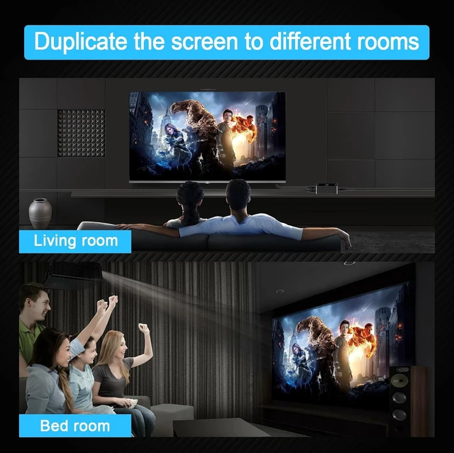 Alt view image 6 of 7 - SP12H2 4K HDMI Splitter - 1x2 HDR, Dolby Vision Atmos, Down Scaler, 4K 1080P Sync, 4:4:4, HDCP2.2, EDID 4K5.1/4K7.1/Copy, For Game, Xbox, PS5, Roku