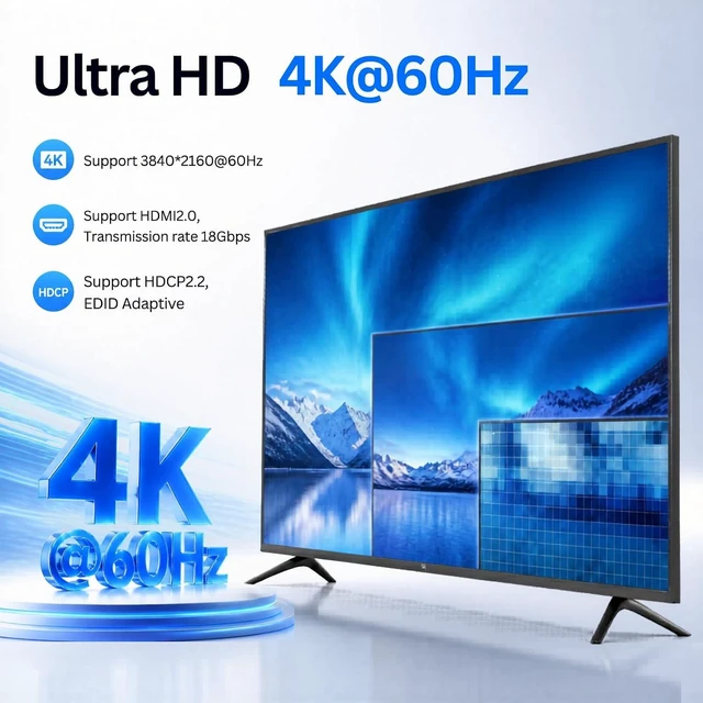 Alt view image 3 of 7 - GREATHTEK 4K@60HZ HDMI Displayport USB C KVM Switch 4 Computers 1 Monitor