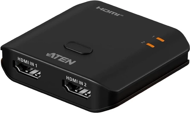 Main image of ATEN Essentials VS5821 2-Port 8K HDMI Switch, 4K@120hz, Switch Between 2 Sources to 1 Display or Projector, VRR, Deep Color, HDR10+, HDCP 2.3, LPCM 7.1, Dolby, DTS-HD Master Audio, Plug-in Detection