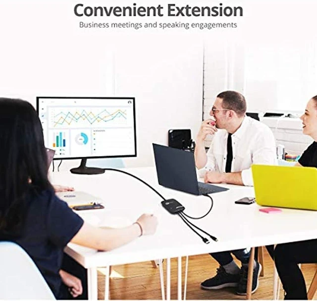 Alt view image 2 of 4 - SIIG 3x1 4K60 HDMI Presentation Switch, CE-H25Q11-S1