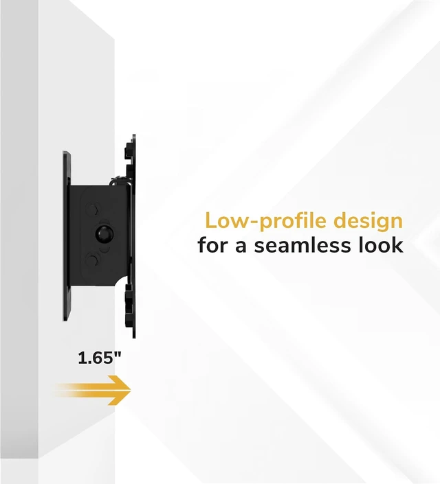 Alt view image 6 of 7 - Mount-It! Tilting TV Wall Mount 24-32 in, 1.65 in Profile, Quick Release