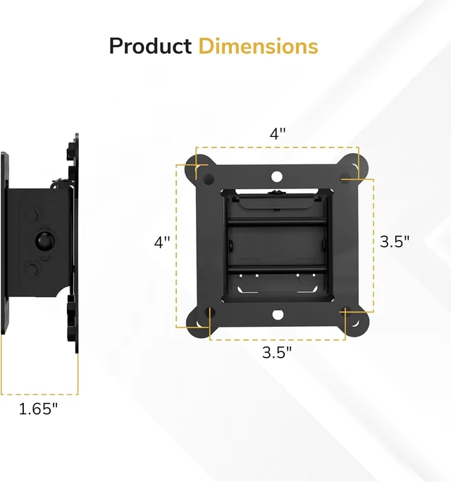 Alt view image 7 of 7 - Mount-It! Tilting TV Wall Mount 24-32 in, 1.65 in Profile, Quick Release