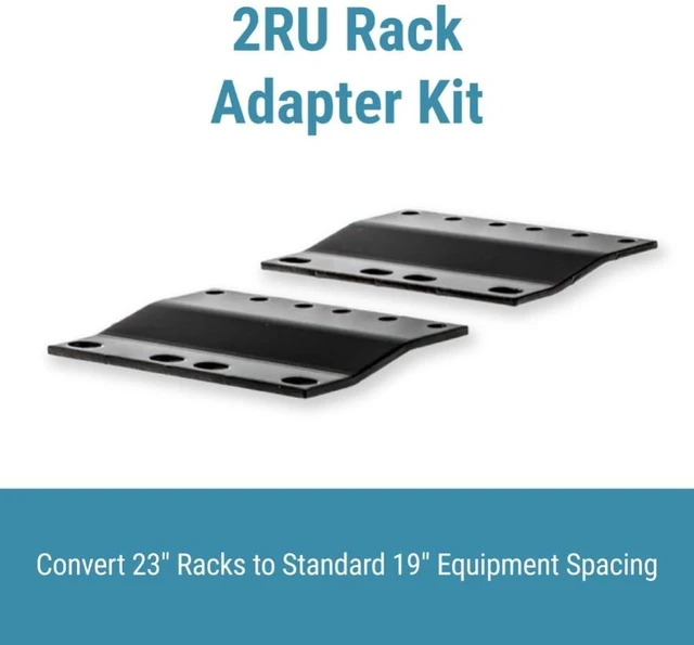 Alt view image 2 of 7 - CablesAndKits 2RU Rack Adapter (2U), Converts 23" Rack to 19" Spacing