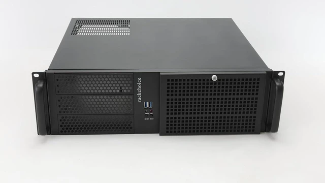 Alt view image 2 of 7 - RackChoice 3u Rackmount Server Chassis MATX/Mini-ITX 3x5.25 Support ATX PSU with Either top/Bottom or Side Cooling and SFX PSU (Need to use the ATX to SFX braccket in Screw Box)