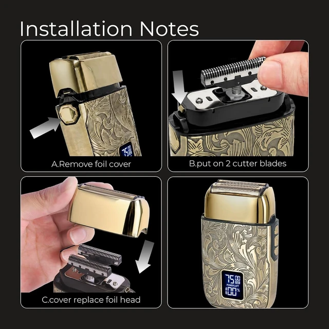 Alt view image 7 of 7 - Ufree Foil Shaver for Men, Electric Razor, Face Shaver