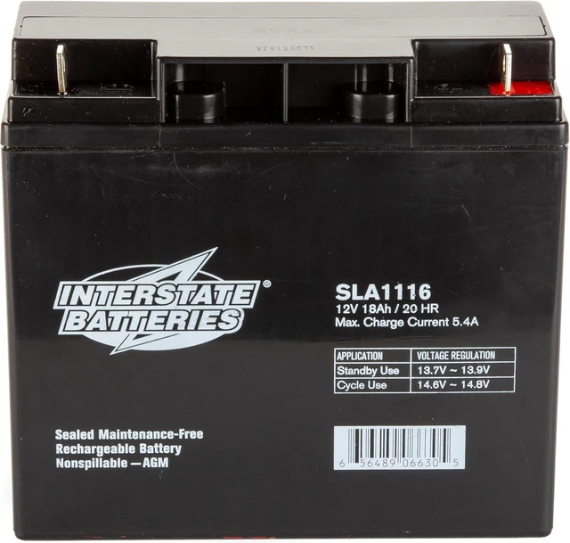 Main image of Interstate Batteries SLA Battery 12V 18Ah AGM VRLA (Nut&Bolt Term.) SLA1116