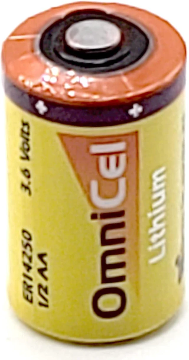 Main image of Omnicel ER14250/S 3.6V Lithium Button Top Battery 1/2AA Standard Amr