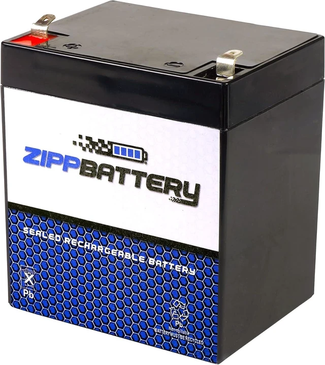 Main image of ZIPPBATTERY 12V 4.5AH Maintenance-Free Battery for Alarm Systems, Scooters, Toys, Emergency Lights, and More - Spade (F1) Terminal
