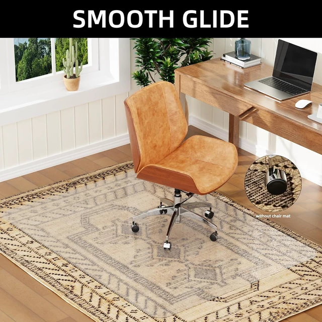 Alt view image 2 of 7 - 32x48 Inch Office Chair Mat for Carpet Floor, Flat Shipping