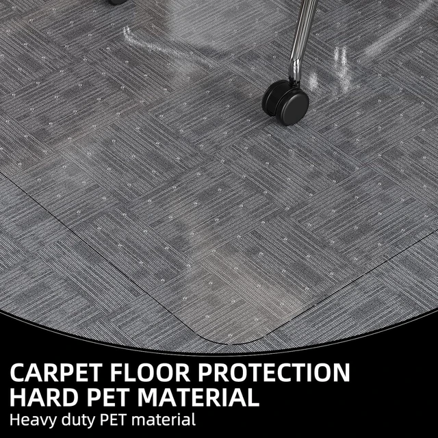 Alt view image 4 of 7 - 32x48 Inch Office Chair Mat for Carpet Floor, Flat Shipping