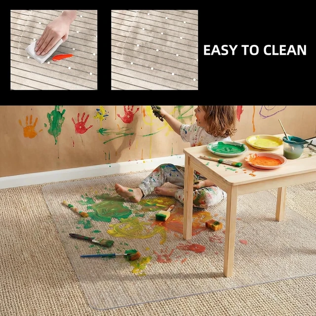 Alt view image 5 of 7 - 32x48 Inch Office Chair Mat for Carpet Floor, Flat Shipping