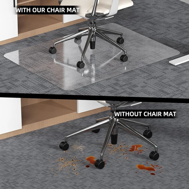 Alt view image 6 of 7 - 32x48 Inch Office Chair Mat for Carpet Floor, Flat Shipping