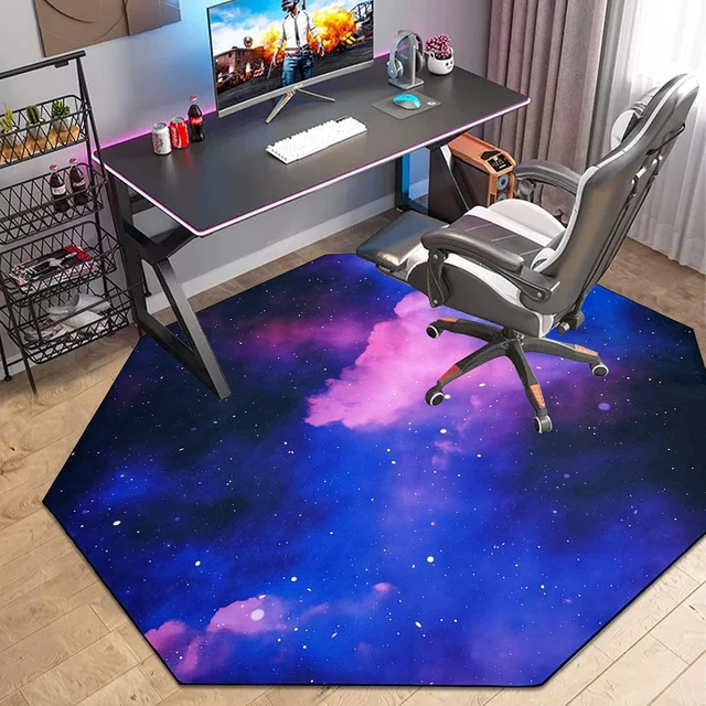 Alt view image 2 of 7 - USTIDE Large Gaming Chair Mat for Carpet and Hardwood Floor - Office, Gaming Room Computer Chair Mat
