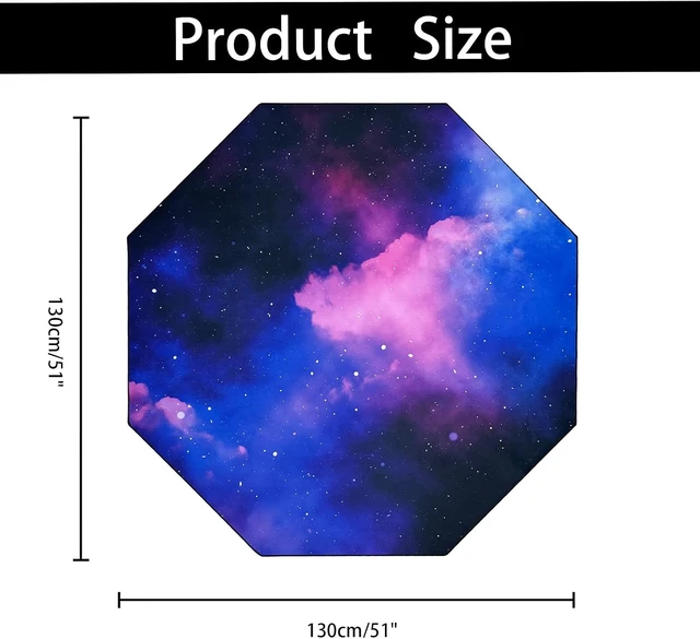 Alt view image 4 of 7 - USTIDE Large Gaming Chair Mat for Carpet and Hardwood Floor - Office, Gaming Room Computer Chair Mat