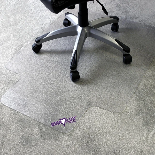 Main image of Marvelux Polycarbonate Office Chair Mat for Medium Pile Carpets, 48" x 51"