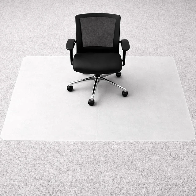 Alt view image 3 of 7 - Marvelux White Office Chair Mat for Carpeted Floors 35.5"x46" Rectangular
