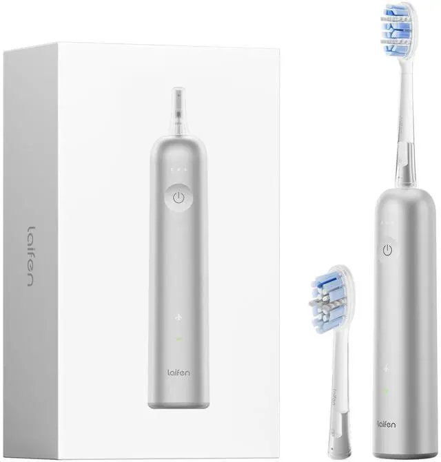 Main image of Laifen Wave Pro Electric Toothbrush with 2 Brush Heads and Travel Bag - Silver