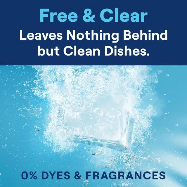 Alt view image 5 of 7 - Dishwasher Detergent Packs, Free & Clear, 72 Count, Pack of 1, Plant Powered Cleaning, Fights Greasy Reside & Stuck-On Food For Sparkling Dishes, Fragrance-Free & Septic Safe