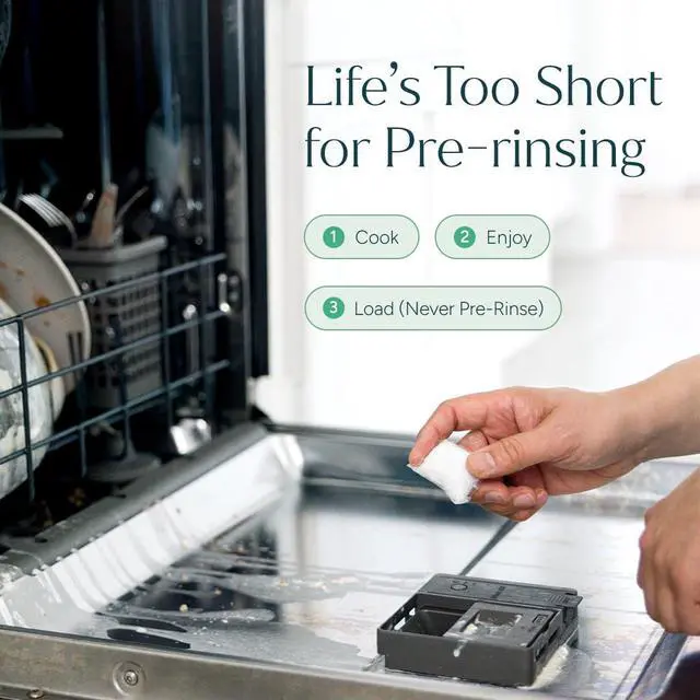 Alt view image 5 of 7 - Dishwasher Pods, Dishwasher Detergent, Free & Clear Dish tabs - Enzyme-Powered, Spot & Residue Free - TikTok Trend Items, Must Haves from TikTok Made Me Buy It (Free & Clear, 50 Count)