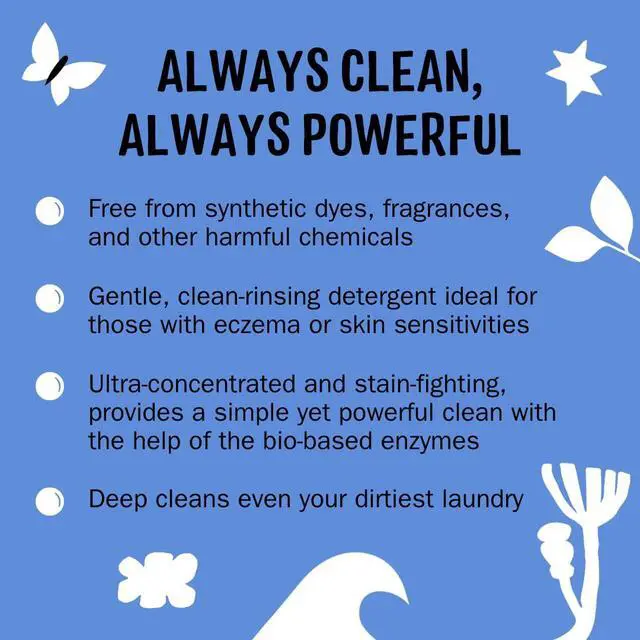 Alt view image 2 of 7 - Liquid Laundry Detergent | Clean Laundry Detergent Soap for Sensitive Skin | 2x Concentrated, High Efficiency (HE) (Ocean Mist - 200 Loads)