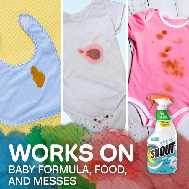 Alt view image 5 of 7 - Free Laundry Stain Remover Spray, Active Enzyme Formula is Fragrance, Bleach, and Dye Free, Removes Everyday Stains including Baby Stains - 22oz Spray