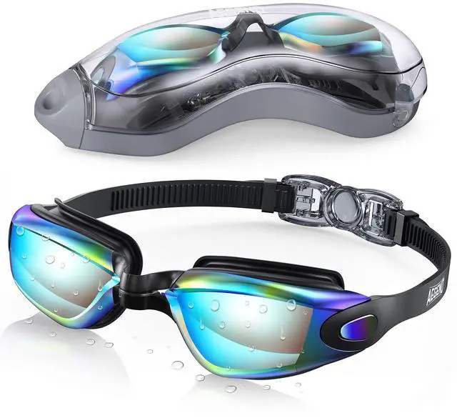 Main image of Swim Goggles, Swimming Goggles No Leaking Full Protection Adult Men Women Youth