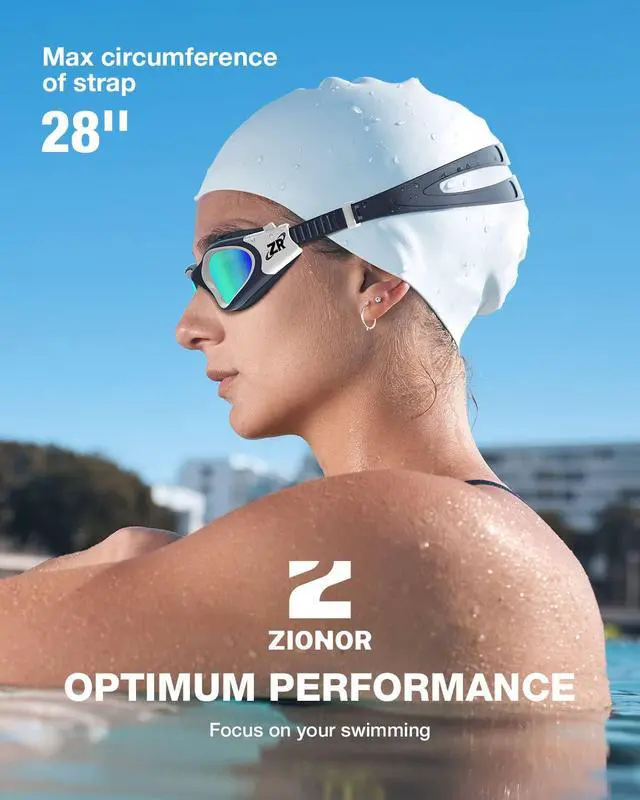 Alt view image 7 of 7 - Swim Goggles, Upgraded G1 Polarized Swimming Goggles Anti-fog for Adult Men Women A0 (Polarized + Mirror Gold)