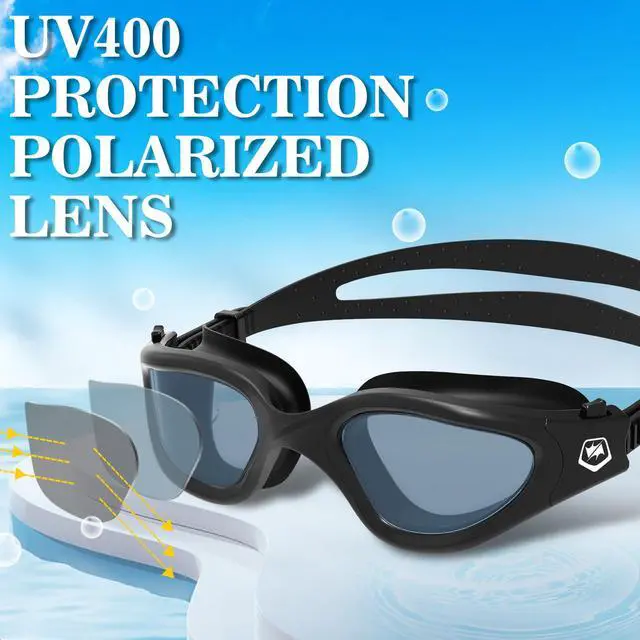 Alt view image 2 of 6 - Swimming Goggles Swim Pool Goggles Anti Fog Anti UV No Leakage Clear Vision for Men Women Adults Teenagers