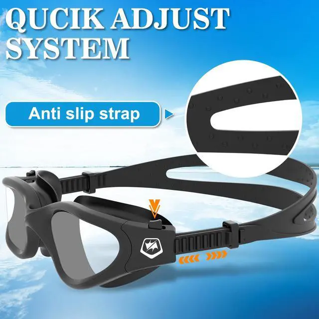 Alt view image 5 of 6 - Swimming Goggles Swim Pool Goggles Anti Fog Anti UV No Leakage Clear Vision for Men Women Adults Teenagers