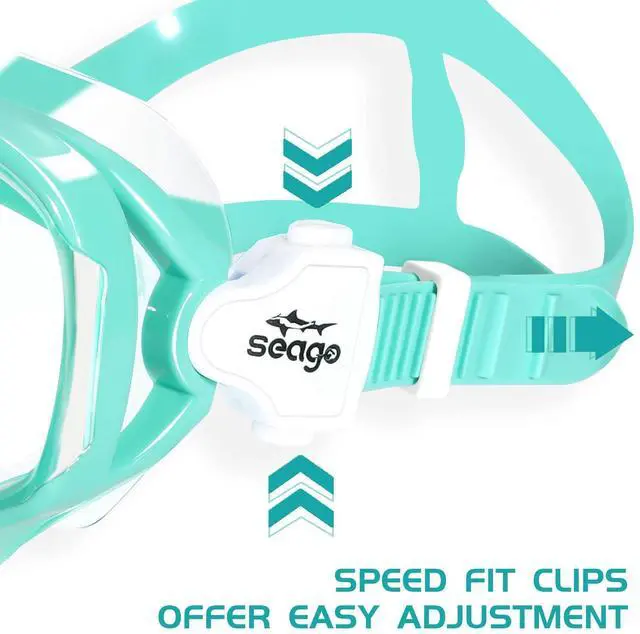 Alt view image 5 of 7 - Swim Mask Swimming Goggles for Kids Boys Girls Toddlers Youth 5-15 Anti-Fog 180° Clear Goggles No Leak Waterproof Kids Pool Underwater Open Water Swim Goggles with Nose Cover Swimming Equipment