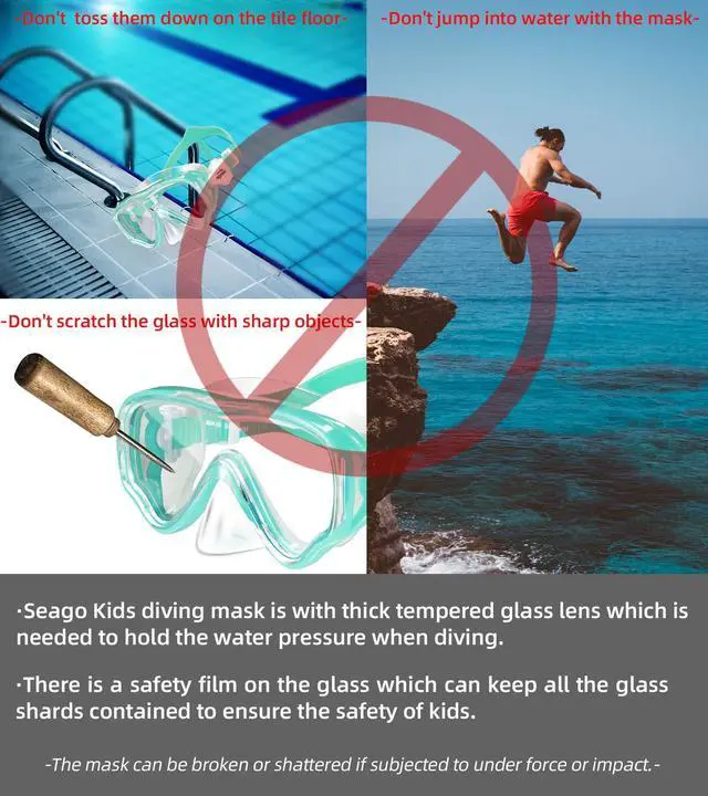 Alt view image 7 of 7 - Swim Mask Swimming Goggles for Kids Boys Girls Toddlers Youth 5-15 Anti-Fog 180° Clear Goggles No Leak Waterproof Kids Pool Underwater Open Water Swim Goggles with Nose Cover Swimming Equipment