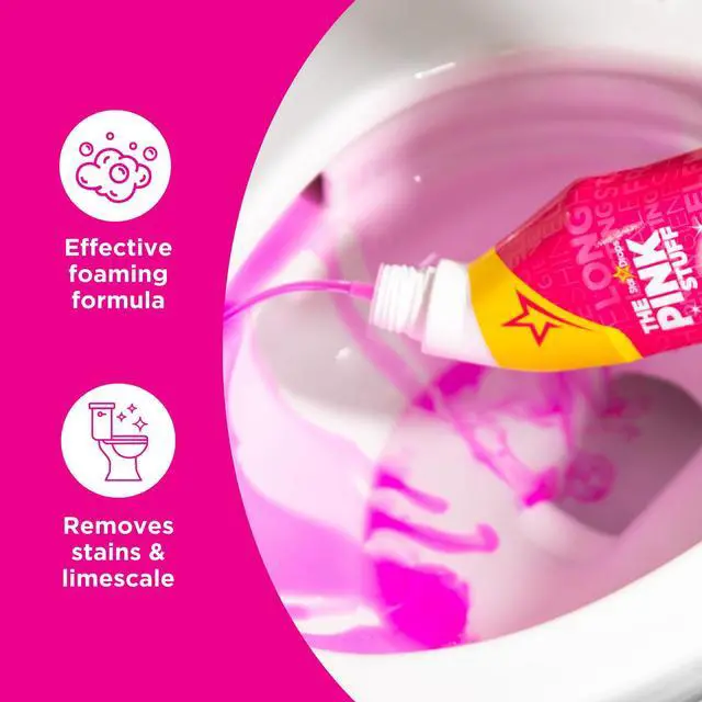 Alt view image 3 of 5 - Miracle Toilet Cleaner, 750ml Powerful Stain-Removing Gel for a Sparkling Clean Bowl Eliminates Limescale, Tough Stains & Odors with Fresh Rhubarb Scent