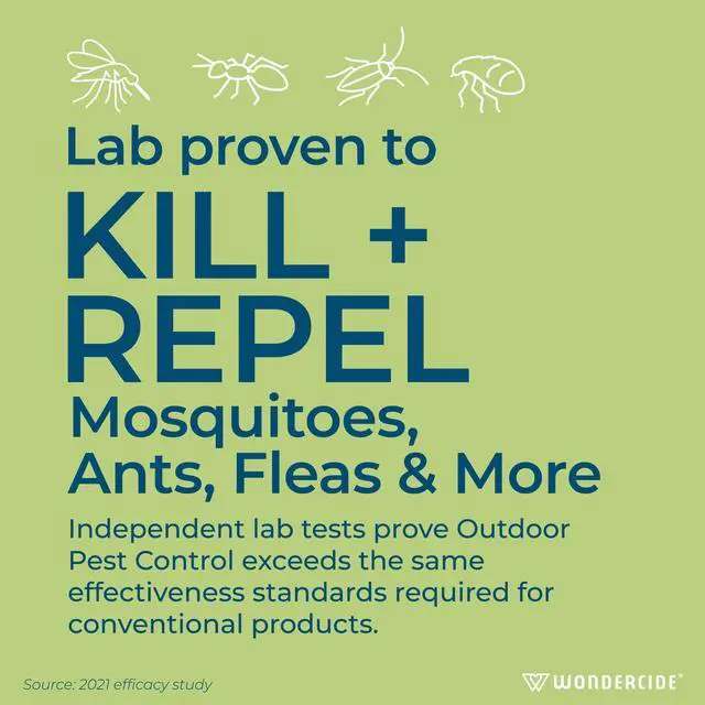 Alt view image 3 of 6 - Outdoor Pest Control Spray with Natural Essential Oils - Mosquito, Ant, Flea, Tick, Insect Repellent, Treatment, Killer - Safe Around Pets Kids 32 oz